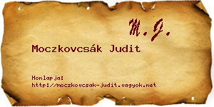 Moczkovcsák Judit névjegykártya